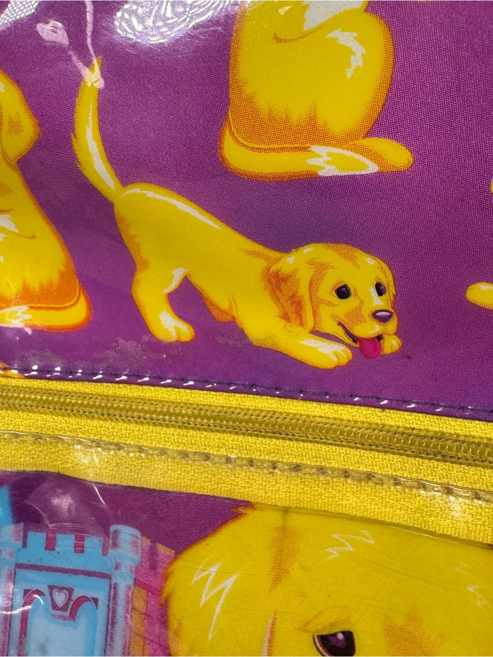 Vintage Lisa Frank Backpack Golden Retriever 90's Y2K DAMAGED Read - Picture 6 of 16